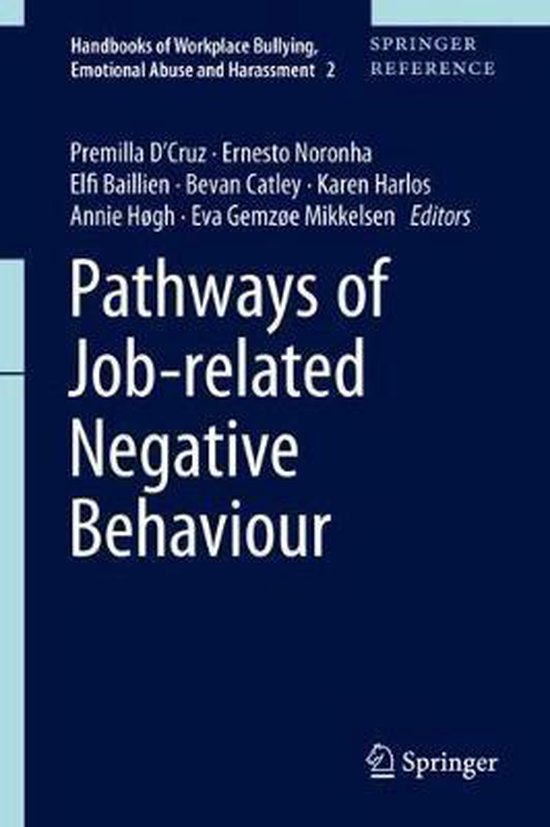 Pathways of job-related negative behaviours